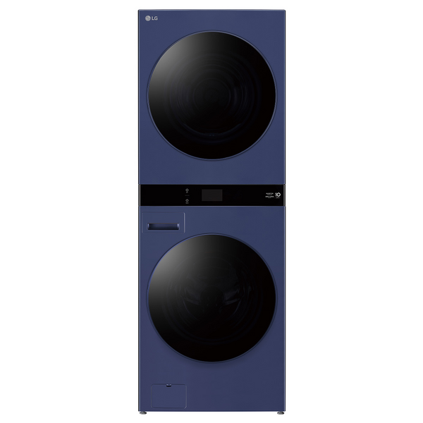 LG AI WashTower 19kg/10kg All-In-One Stacked Washer Dryer Navy Blue WWT-1910BLU