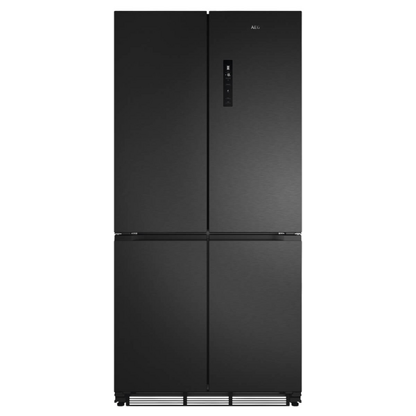 AEG 8000 Series 522L Quad Door Fridge with Seamless Fit Matte Black AQE5300BA