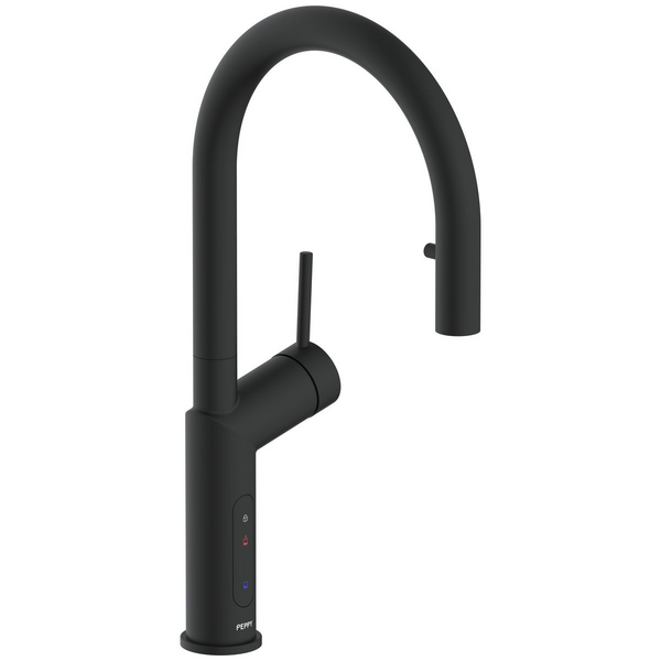 Peppy Taps Signature 4in1 Pull Out Boiling and Chilled Filtered Water Tap Matte Black 4IN1BCELECPOMB