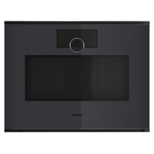 Gaggenau 60cm Minimalistic Series Compact Built-In Combi-Microwave Oven Left Hinge - Onyx