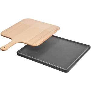 Bosch Pizza Stone with Wooden Spatula-Anthracite HEZ327000