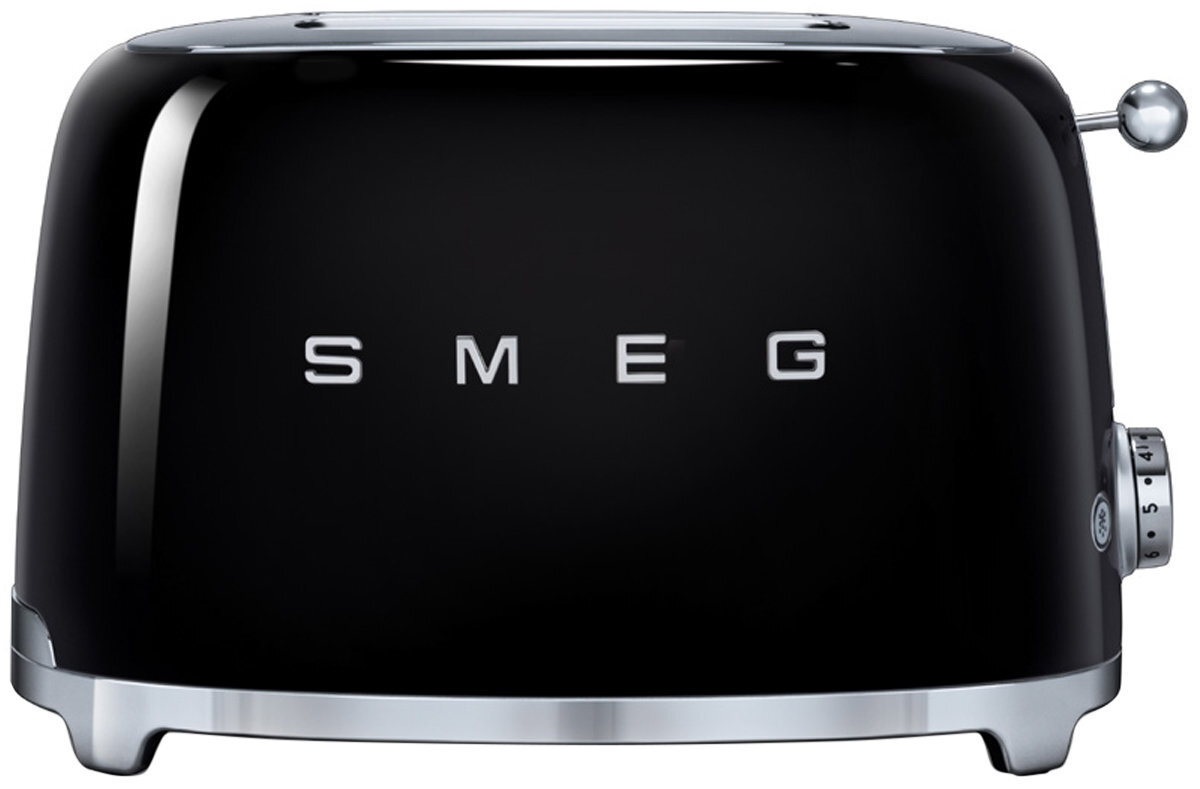 Smeg 50s Retro Style Slice Toaster Black TSF01BLAU Winning