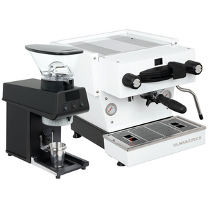 La Marzocco Linea Mini White Home Package with Black Pico WA-PACK-WB-PICO