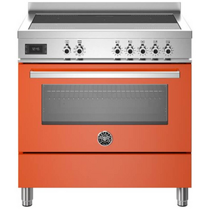 Bertazzoni 90cm Professional Orange Induction Freestanding Oven