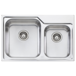 Oliveri Nu-Petite 1 & 3/4 Bowl Topmount Sink