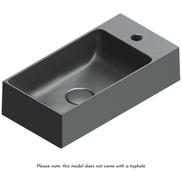 Catalano Premium 500x250 Basin Without Taphole Satin Black 0220520022