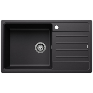 Blanco LEGRA XL 6S Single Bowl Top Mount Sink with Right Hand Drainer Silgranit Black