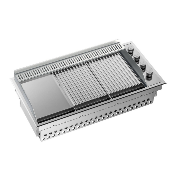ILVE 100cm Professional Plus Built-In Outdoor Barbecue - Stainless Steel HBBQ100-SS