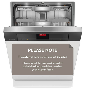 Miele Semi Integrated XXL Dishwasher with AutoDos - Obsidian Black Fascia G7939SCIXXLOBSW