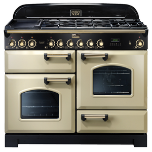 Falcon 110cm Classic Deluxe Cream Dual Fuel Freestanding Oven CDL110DFCR-BR