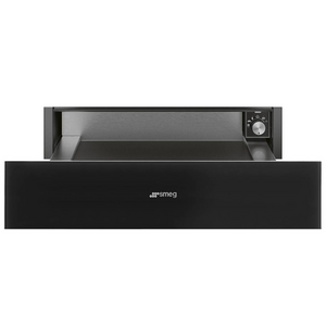 Smeg Linea 15cm Warming Drawer - Midnight Black