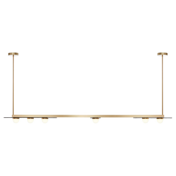 CTO Lighting Modulo Horizontal Ceiling Light - Satin Brass MODPEHLSBSKMO