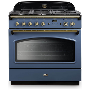 Falcon 90cm Classic FX Stone Blue Dual Fuel Freestanding Oven