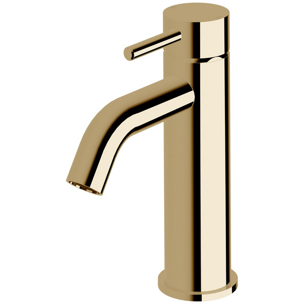 Sussex Taps Virgo Basin Mixer Tap LUXPVD Pure Gold VGBM-01-59