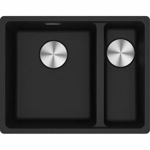 Franke Maris 340/150mm 1 and 1/2 Bowl Right Topmount Sink with Extension Drainer Onyx
