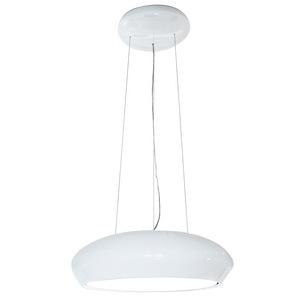 Sirius 69cm Valentina Ceiling-Mount Pendant Island Rangehood - White