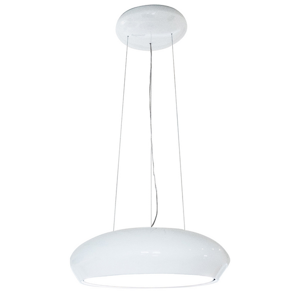 Sirius 69cm Valentina Ceiling-Mount Pendant Island Rangehood - White SILT26WP