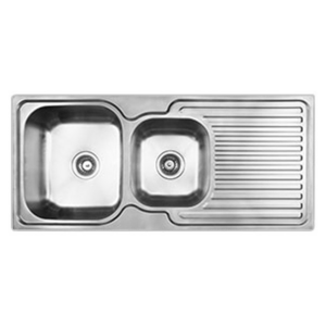 Abey Entry 1 and 3/4 Bowl Right Hand Drainer Sink