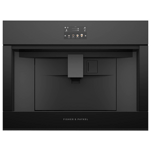 Fisher & Paykel 60cm Series 9 Minimal Built-In Coffee Maker Black Glass