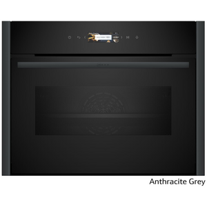 NEFF 45cm Compact Oven with Microwave Anthracite Grey