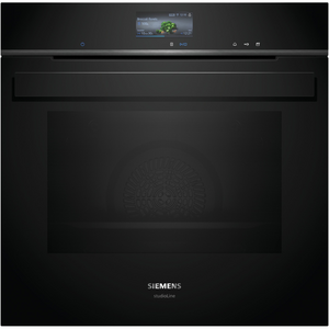 Siemens iQ700 60cm Built-In Oven with Added Steam Function - Black HR976GMB1A