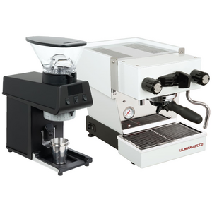 La Marzocco Linea Micra White Home Package with Black Pico WA-MICRAPACK-WB-PICO