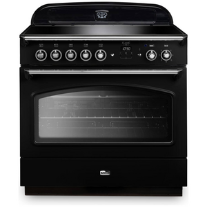 Falcon 90cm Classic FX Induction Freestanding Oven/Stove Black and Chrome