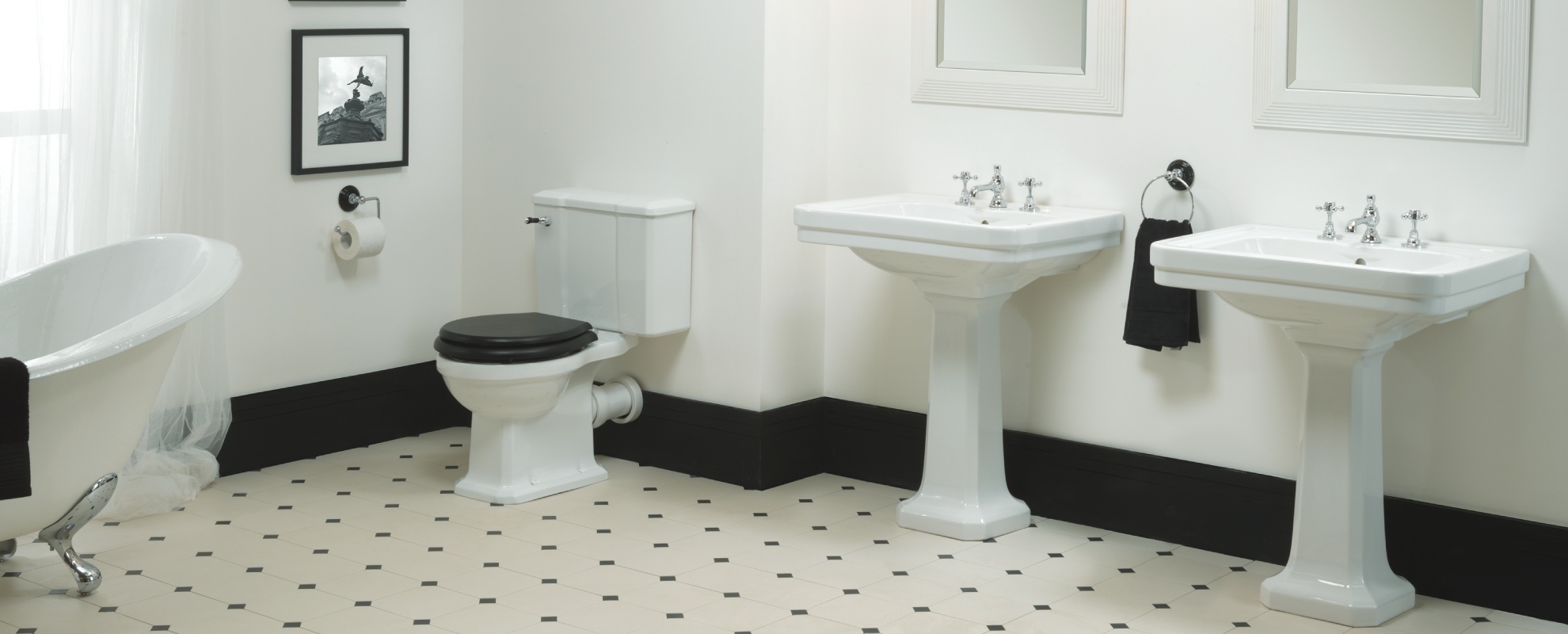Classic and elegant pedestal basins