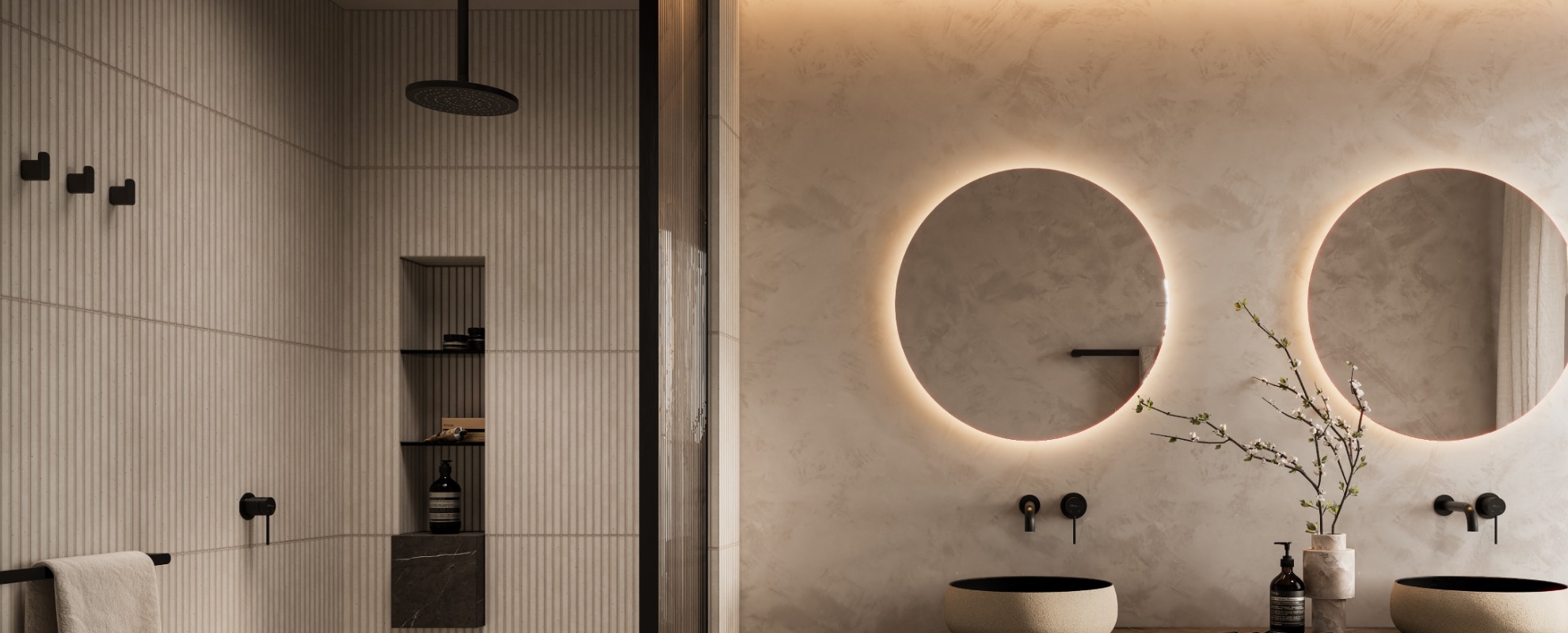 Sophisticated showering