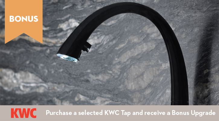 Purchase a selected KWC Tap and receive a Bonus Upgrade