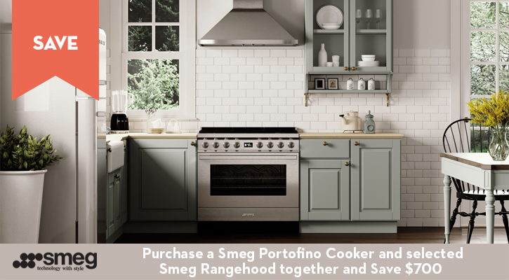 Purchase a selected Smeg Kitchen Package and Save $700