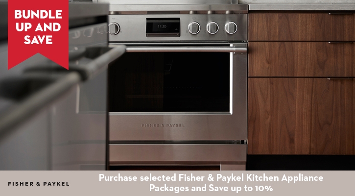 Bundle selected Fisher & Paykel Appliances to Save 5%