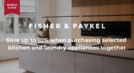 Purchase selected Kitchen and Laundry appliances together and Save 5%