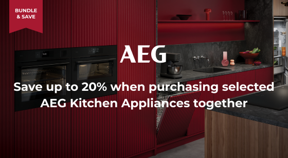Purchase selected AEG Kitchen Appliances together to Save 20%