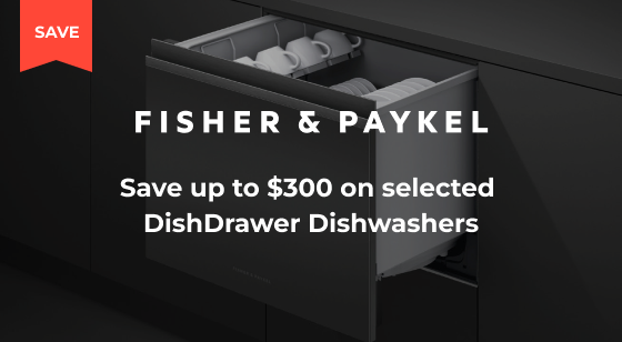 Purchase selected Fisher & Paykel Dishdrawer Dishwashers and Save up to $300