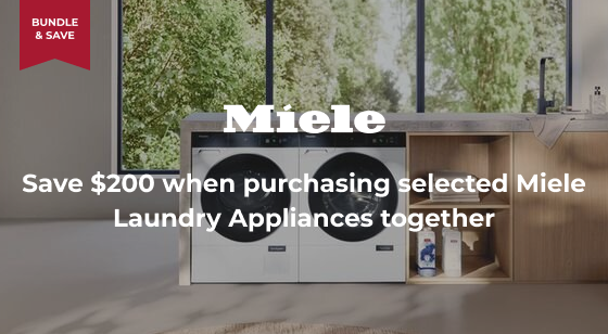 Purchase selected Miele Laundry Appliances together and Save $200