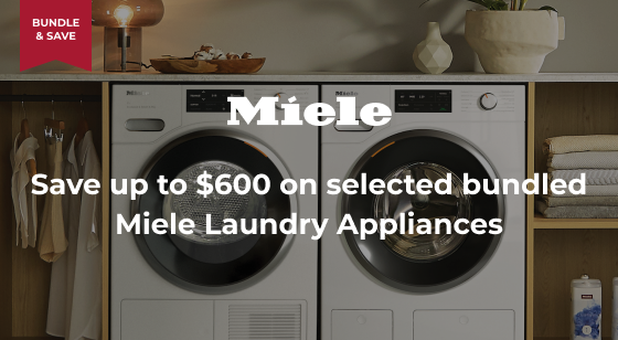 Bundle selected Miele Laundry Appliances and Save up to $600