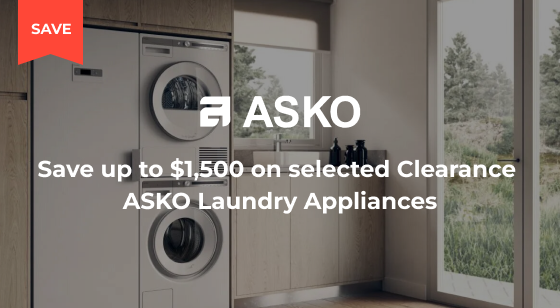 Purchase selected ASKO Laundry Appliances and Save up to $1,500