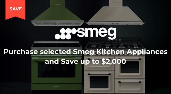 Purchase a selected Smeg Victoria or Portofino Appliance and Save up to $2,000
