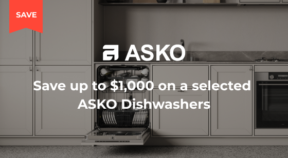 Purchase a selected ASKO Dishwasher and Save up to $1,000