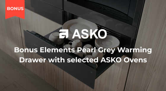 Purchase a selected Element Pearl Grey Oven and recieve a bonus matching Warming Drawer