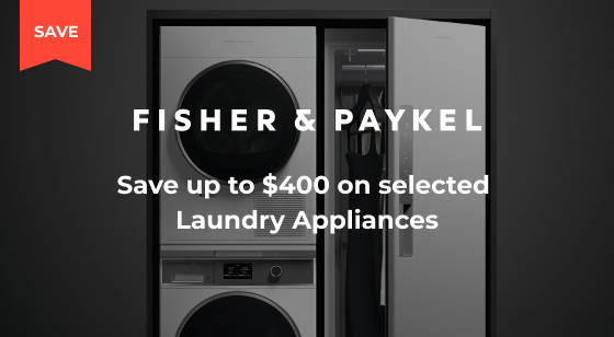 Purchase selected Fisher & Paykel Laundry Appliances and Save up to $400