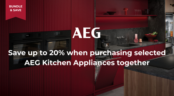 Purchase selected AEG Kitchen Appliances together to Save up to 20%
