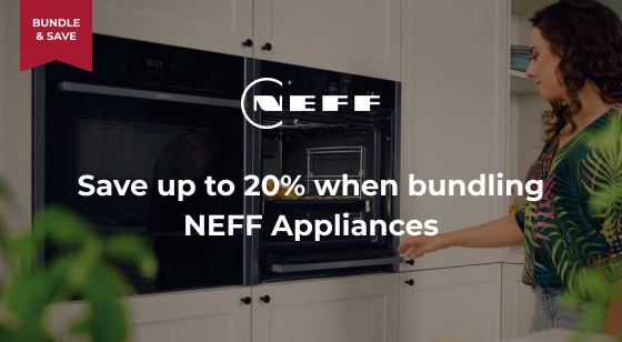Purchase selected NEFF Appliance Packages and Save 10%