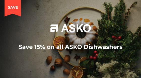 Purchase a selected ASKO Dishwasher and Save 15%