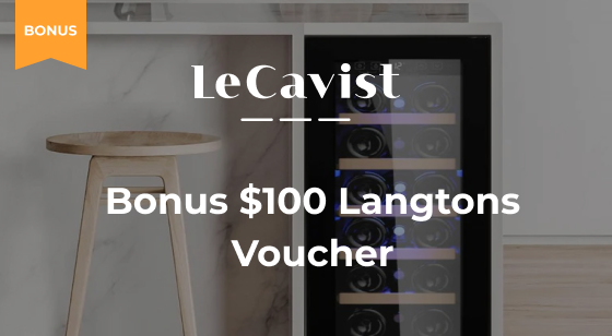 Bonus $100 Langtons Voucher with LeCavist Wine Fridges