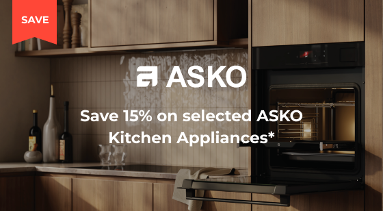 Purchase selected ASKO Appliances and Save 15%