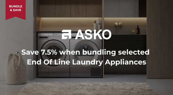 Purchase a selected ASKO End of Life Laundry together and Save 7.5%
