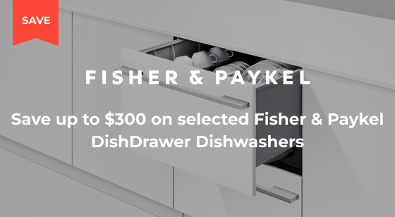 Purchase selected Fisher & Paykel Dishdrawer Dishwashers and Save up to $300