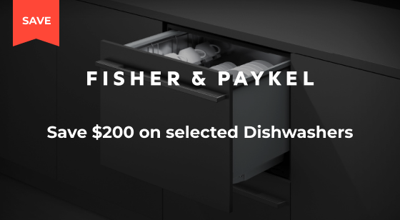 Purchase a selected Fisher & Paykel Dishwasher and Save $200